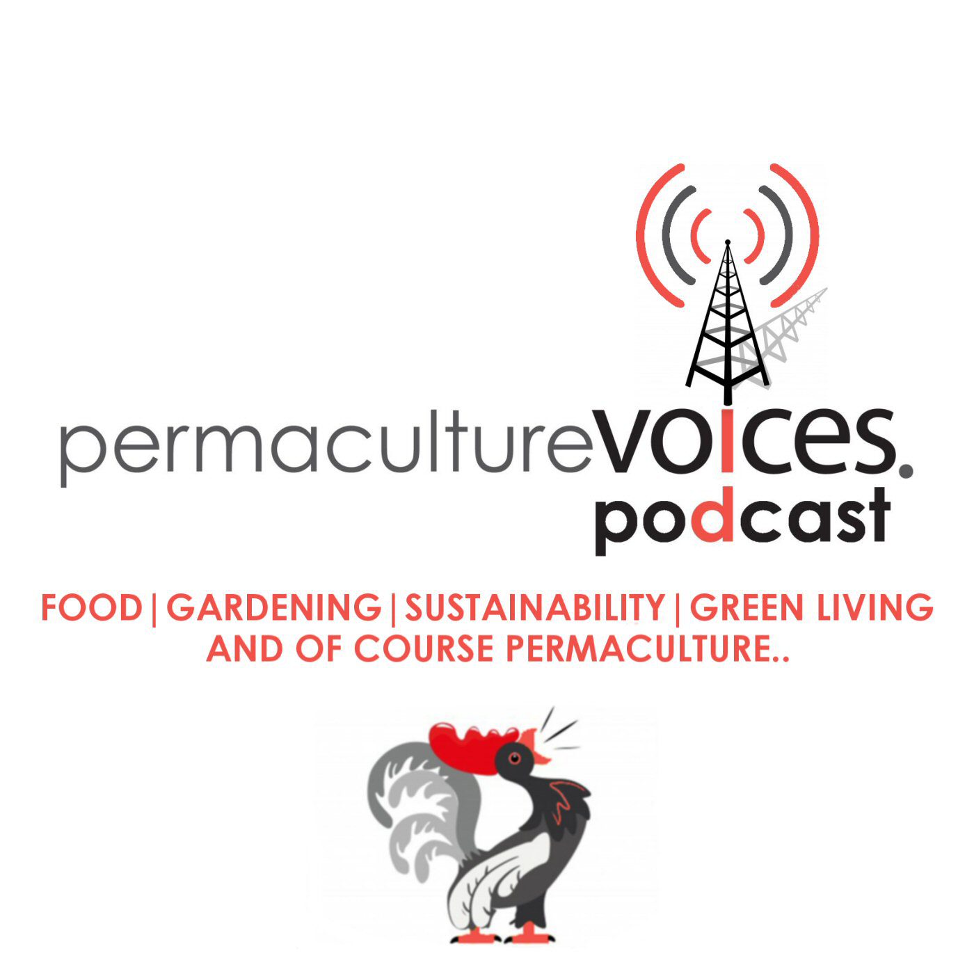 Logo for the Permaculture Voices Podcast