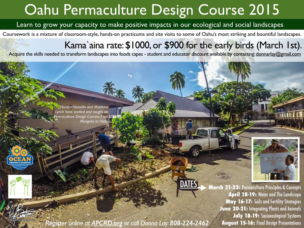 Permaculture Design Course Hawaii - Oahu - 2015