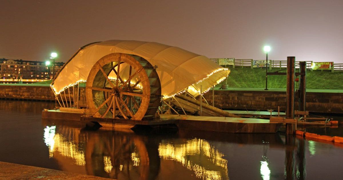 Hawaiis First Trash Water Wheel